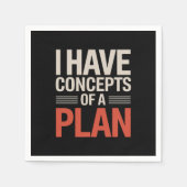 Ik heb een concept van een plan servet (Voorkant)