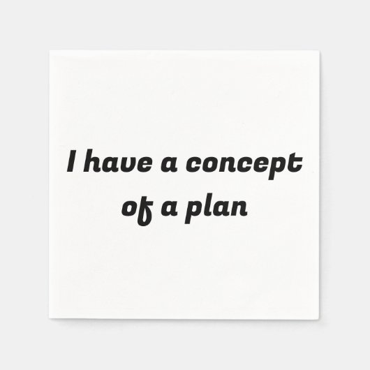 Ik heb een concept van een plan servet (Voorkant)