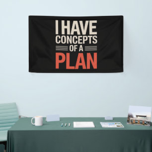Ik heb een concept van een plan spandoek
