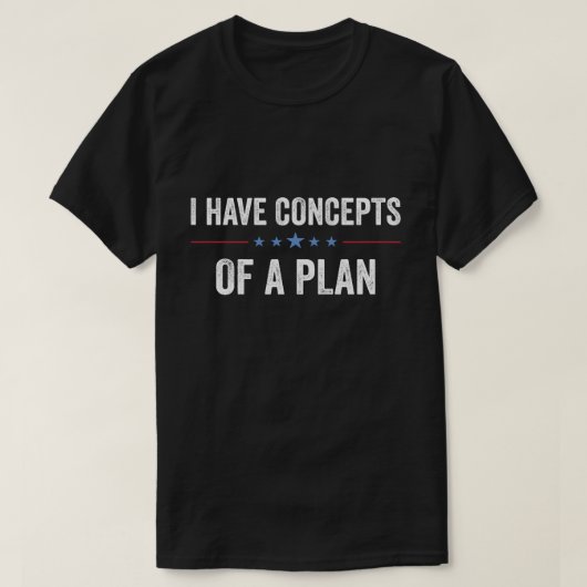 IK HEB EEN CONCEPTPLAN KAMALA TRUMP DEBAT 2024 T-SHIRT (Design voorkant)