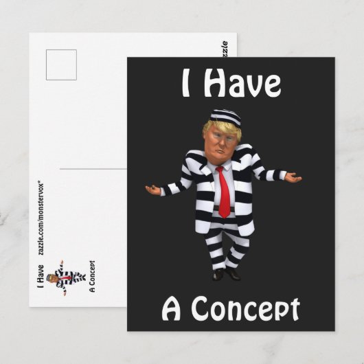 Ik heb een conceptueel Briefkaart (Voorkant / Achterkant)