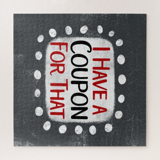 Ik heb een coupon voor die puzzel legpuzzel (Horizontaal)