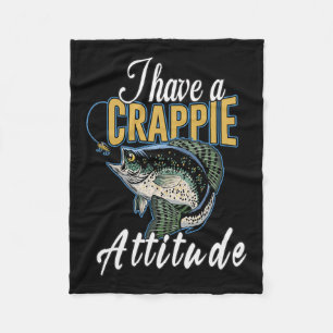 Ik heb een Crappie Attitude Gevist Fleece Deken