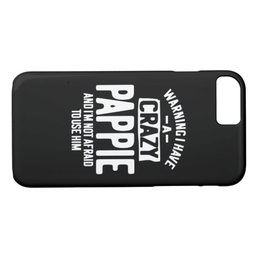Ik heb een Crazy Pappie | vader opa Gift Case-Mate iPhone Case (Achterkant (Horizontaal))