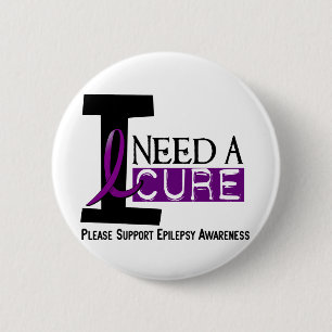 IK HEB EEN CURE 1 EPILEPSY T-Shirts NODIG Ronde Button 5,7 Cm