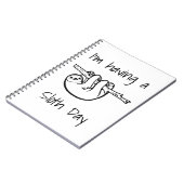 Ik heb een Dag van de Luiaard Notitieboek (Linkerzijde)