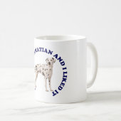 Ik heb een Dalmatiër gekust Koffiemok (Voorkant rechts)