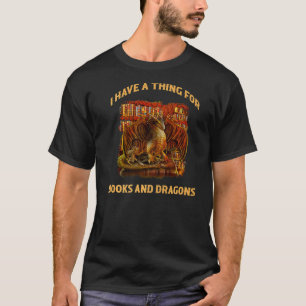 Ik heb een ding voor boeken en tekeningen t-shirt