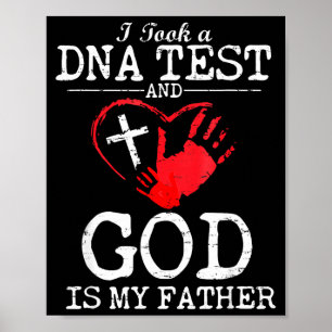 Ik heb een DNA-test gedaan en God is mijn vader Re Poster