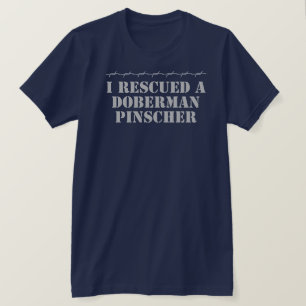 Ik heb een Doberman Pinscher Dark T-Shirt gered