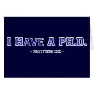 Ik heb een doctoraat. ~ grote dik ~