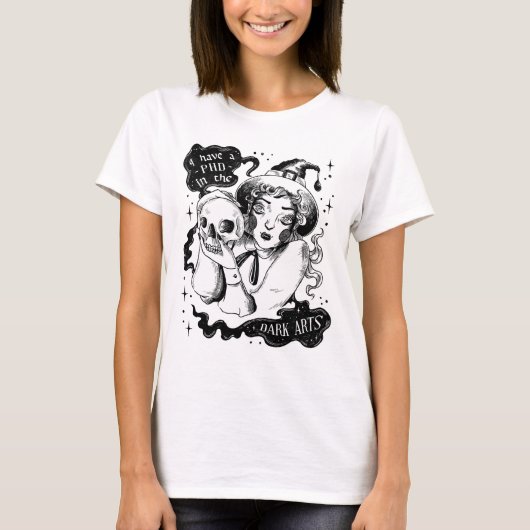 Ik heb een doctoraat in de donkere kunsten t-shirt (Voorkant)