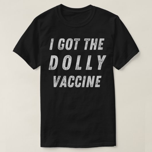 Ik heb een dolly Vaccine VNeck T-shirt (Design voorkant)