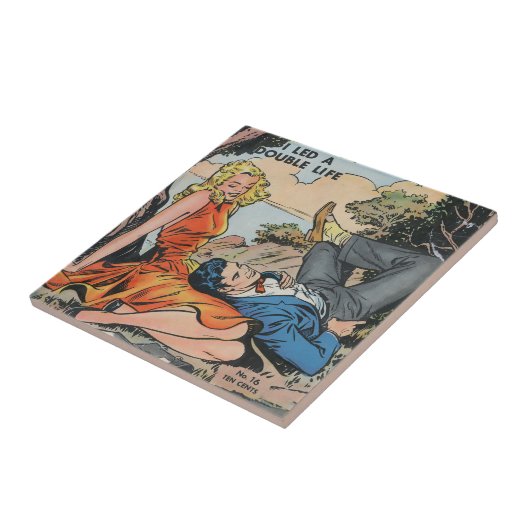 Ik heb een DOuble Life geleid Tegeltje (Zijkant)