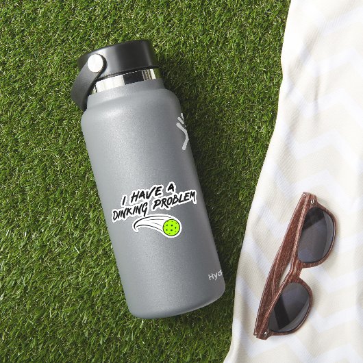 Ik heb een drankprobleem - grappig pickleball cade sticker (HydroFlask Insitu)