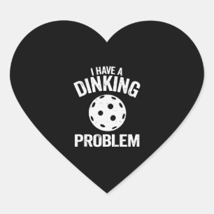 Ik heb een drankprobleem, pickle bal grappen grapp hart sticker