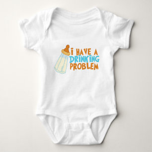 Ik heb een Drink probleem - melkfles grappige Baby Romper