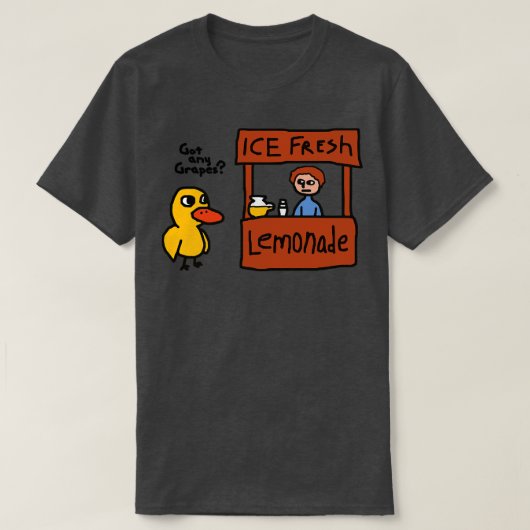 Ik heb een druif speld t-shirt (Design voorkant)