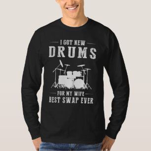 Ik heb een drum voor mijn vrouw, beste zwembad ooi t-shirt