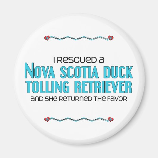 Ik heb een Duck Tolling Retriever (Vrouw Dog) gere Magneet (Voorkant)