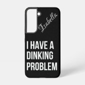 Ik heb een duister probleem | Funny Pickleball Samsung Galaxy Hoesje (Achterkant)