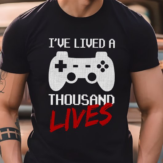 Ik heb een duizenden levens- en videogamer Tri-Blend shirt