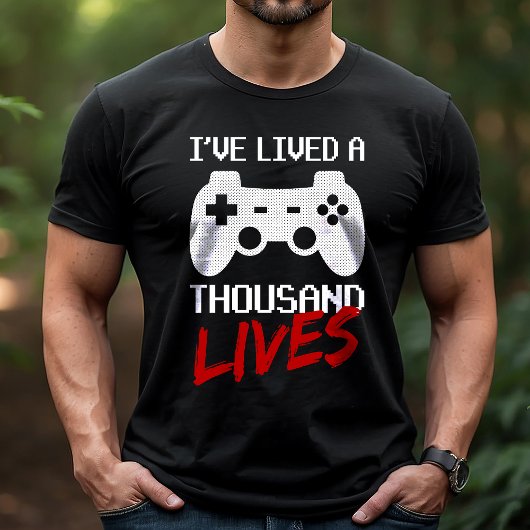 Ik heb een duizenden levens- en videogamer Tri-Blend shirt