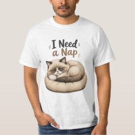 Ik heb een dutje nodig – Grumpy Cat Collectie T-shirt