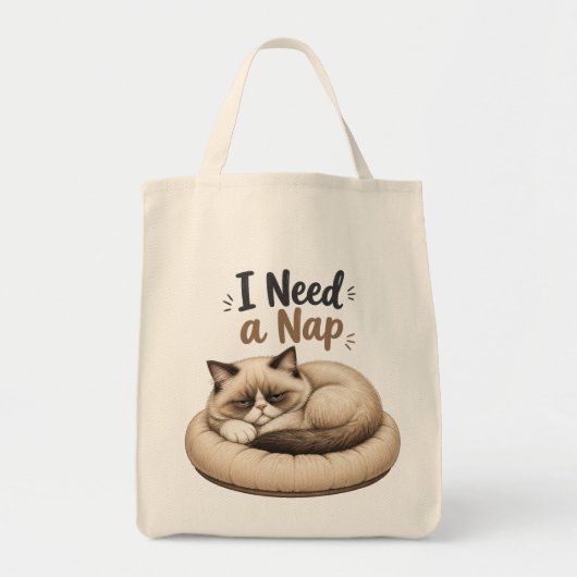 Ik heb een dutje nodig • Lieve kat Tote Bag (Voorkant)