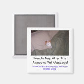 Ik heb een dutje nodig na dat Geweldige huisdier.. Magneet (Voorkant / Achterkant)