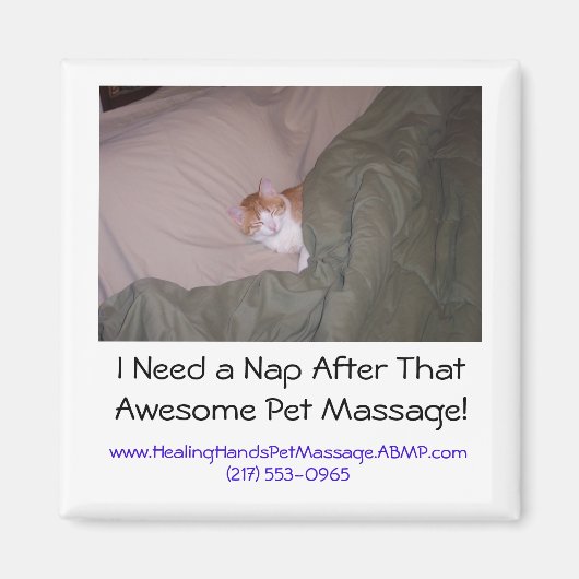 Ik heb een dutje nodig na dat Geweldige huisdier.. Magneet (Voorkant)