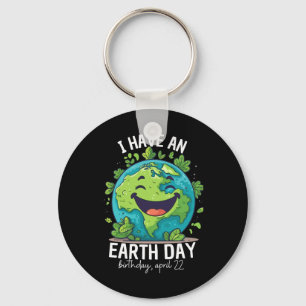 Ik heb een Earth Day verjaardagsfeest Kinder vrouw Sleutelhanger