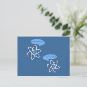 Ik heb een elektron verloren briefkaart (Staand voorkant)