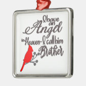 Ik heb een engel in de hemel.. metalen ornament (Links)
