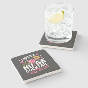 Ik heb een enorme cocktail nodig Grappig Stenen Onderzetter