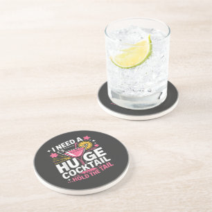 Ik heb een enorme cocktail nodig Grappig Zandsteen Onderzetter