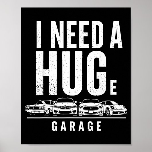 Ik heb een enorme garage nodig, grappige monteur, poster (Voorkant)
