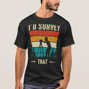 Ik heb een enquête gehouden bij de Retro Land Surv T-shirt