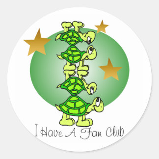 Ik heb een fanclub ronde sticker