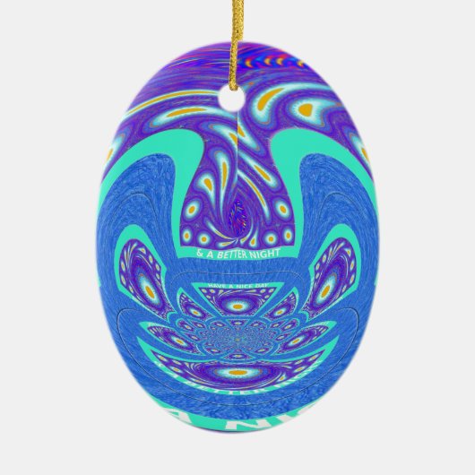 Ik heb een fijne dag keramisch ornament (Voorkant)