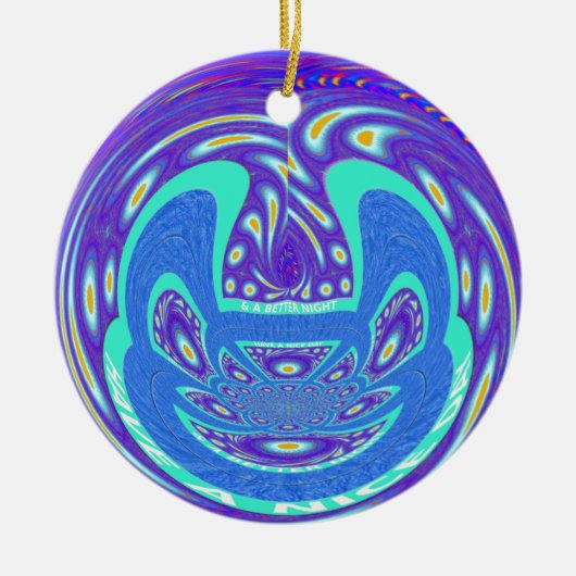 Ik heb een fijne dag keramisch ornament (Voorkant)