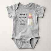 Ik heb een fles van het huis witte grappige meisje romper (Voorkant)