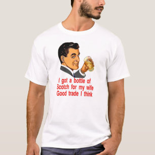 Ik heb een fles whisky voor mijn vrouw t-shirt