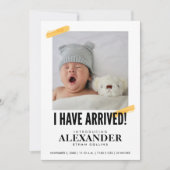 Ik heb een foto gemaakt van een moderne Baby geboo Kaart (Voorkant)