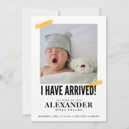 Ik heb een foto gemaakt van een moderne Baby geboo Kaart