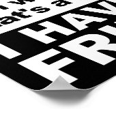 Ik heb een Fridge Funny Poster blabla (Hoek)