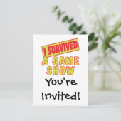 IK HEB EEN GAME SHOW OVERLEVEN KAART (Staand voorkant)