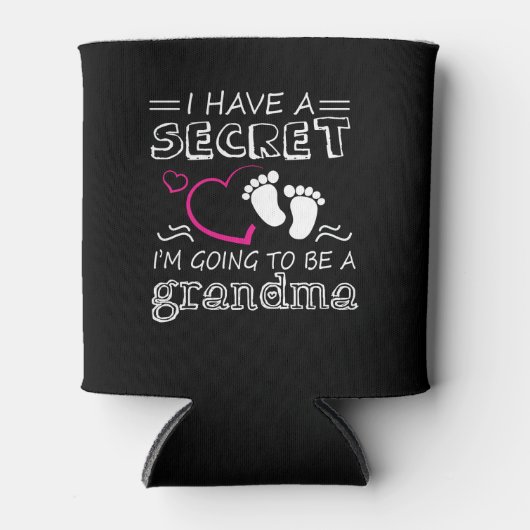 Ik heb een geheim dat ik oma ga worden blikjeskoeler (Voorkant)