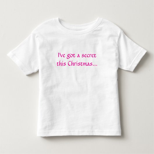 Ik heb een geheim deze kerst... kinder shirts (Voorkant)