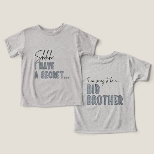 Ik heb een geheim, gepromoveerd tot grote broer (Ontwerp Voorkant & Achterkant)